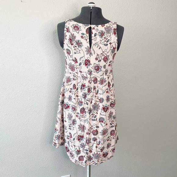 H&M Light Pink Floral Sleeveless Mini Dress 4 - Picture 4 of 7